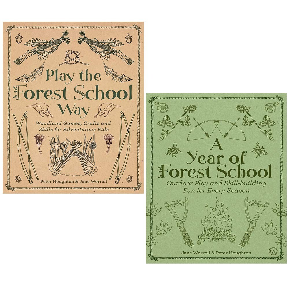 Jane Worroll Collection 2 Books Set Year of Forest School,Play Forest School Way