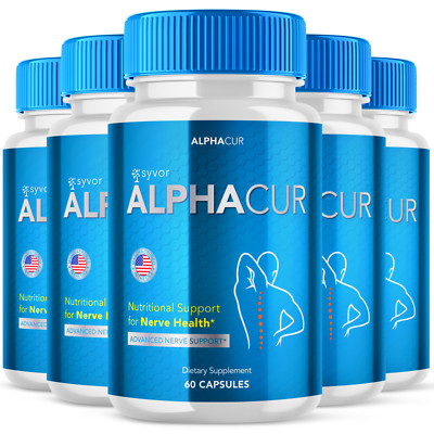 Alphacur Advanced Nerve Support Formula Maximum Strength Vitamin 300 Capsules
