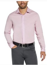 Banana Republic Men's Poplin Dress Shirt Pink Slim Fit Size XL New