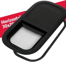 RV Window 30"x 20" Horizontal w/Trim Ring&Screen Camper Replacement in Summer