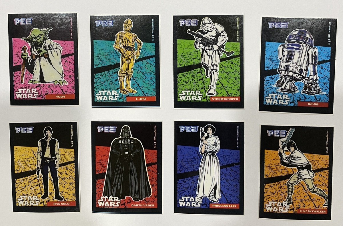 PEZ * Star Wars Sticker Set from 1997 * (Set of 8) | eBay
