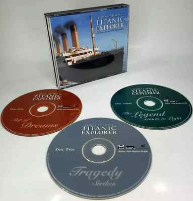 James Cameron's Titanic Explorer & Virtual Tour - 3x CD-ROM Disc Set Spiel PC/MAC