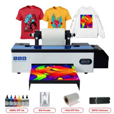 R1390 DTF Printer A3 DTF t shirt Transfer Printer with Roll Feeder