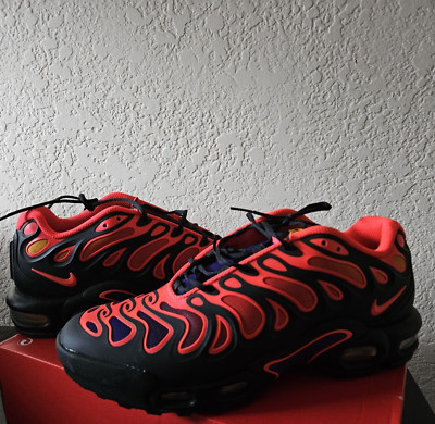 Nike Air Max Plus Drift All Day Men's FD4290-003 Black Bright Crimson NEW Sz 9