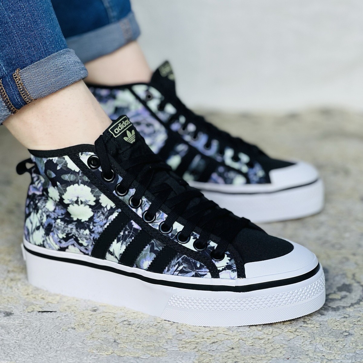 Adidas Original Nizza Platform Mid Women's Size 7.5 Sneaker