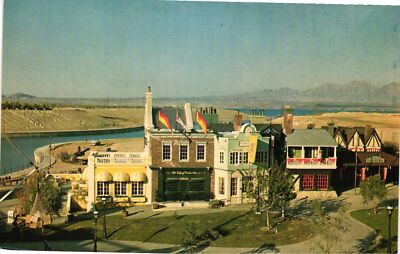Vintage Postcard- 103268. ENGLISH VILLAGE PARK LAKE HAVASU CITY AZ. UnPost 1960