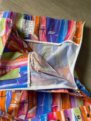 STELLA JEAN Matching Set Trousers And Top Vibrant Print Size 40 Italy 8/10 UK - Picture 23 of 24