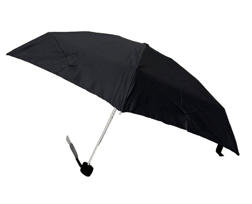 Men's Compact 6" Pocket Travel Manual Umbrella - Black - Picture 3 of 6