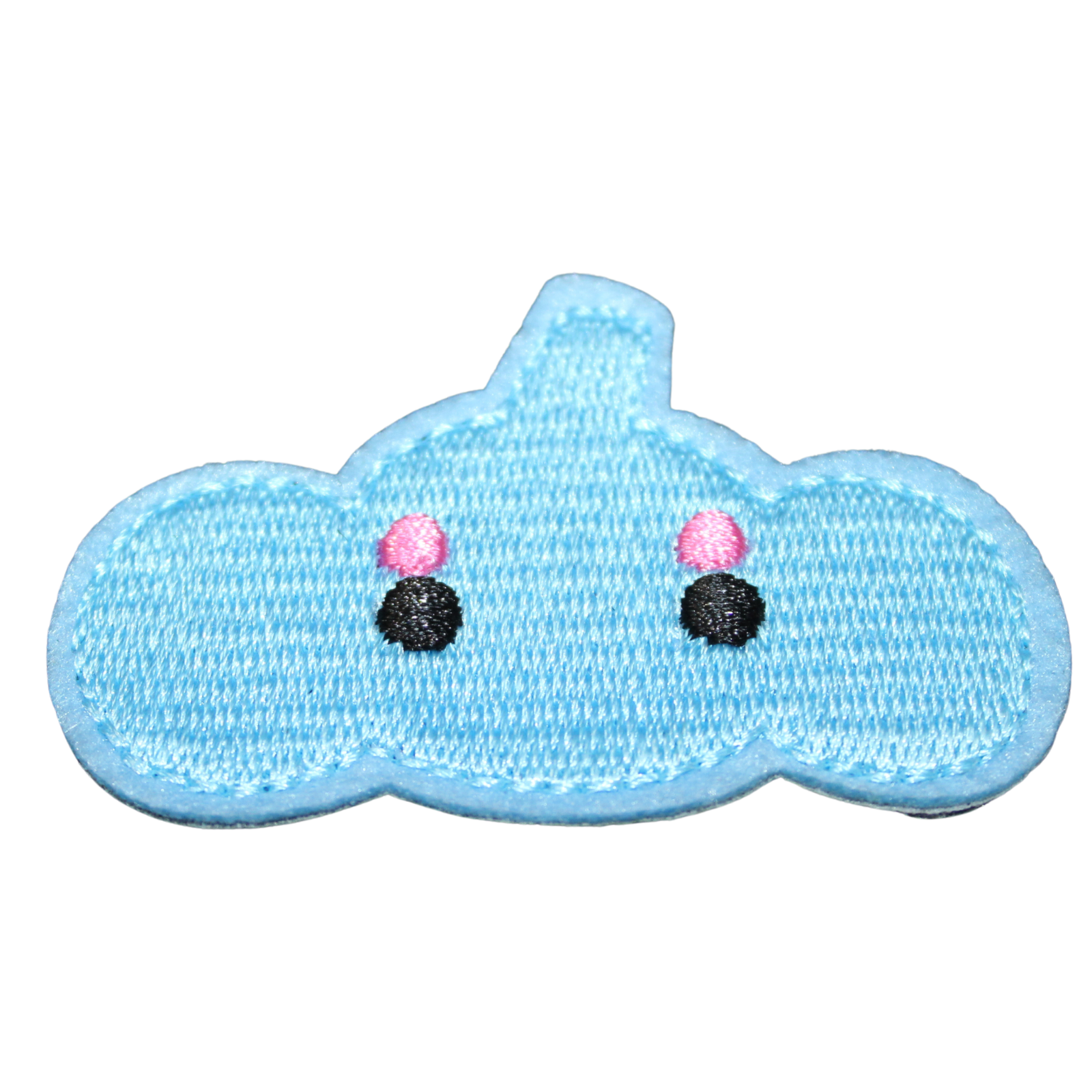 Light Blue Rain Cloud Cartoon Clothing Iron On Patch Decal Embroidery-image