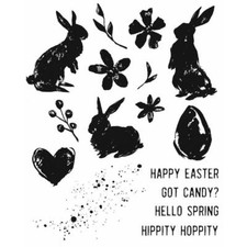 Tim Holtz Stampers Anonymous "SPRING SHADOWS" Rubber Cling Stamp Set 2020