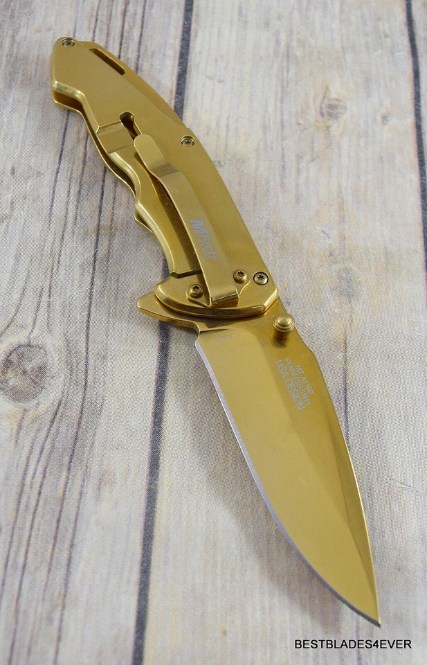 NAVAJA PLEGABLE DE BOLSILLO ASISTIDA POR RESORTE MTECH 8" CON CLIP DE BOLSILLO HOJA DE ACERO 3CR13 Foto 2 de 4