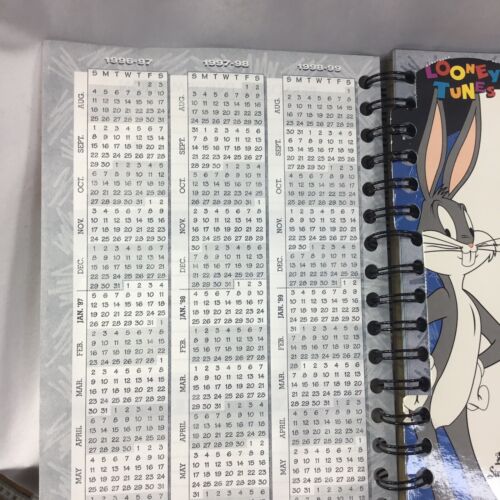 Looney Tunes Marvin The Martian Student Planner Vintage 1996 Notebook USA - 第 9/12 張圖片