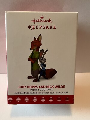 Hallmark 2017 JUDY HOPPS AND NICK WILDE Disney Zootopia NIB