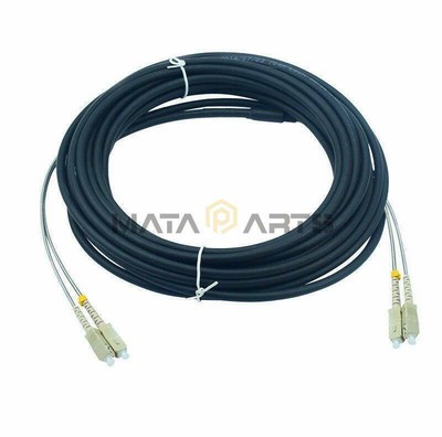 20M SC-SC Fiber Cable MM MultiMode Duplex Outdoor Field Fiber Optic Patch Cord #