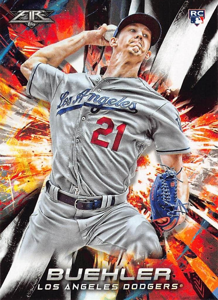 2018 Topps Fire Baseball Walker Buehler RC #139 NM/MT LOS ANGELES DODGERS