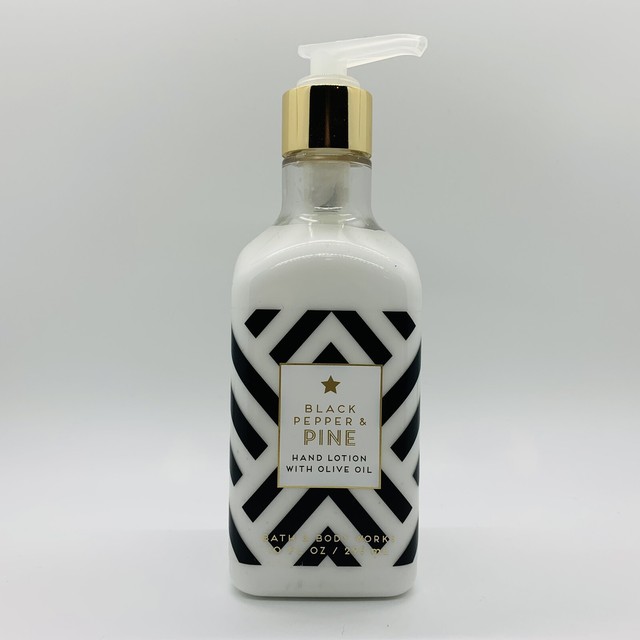 3 Bath & Body Works Black Pepper Pine Hand Lotion Cream With Olive Oil