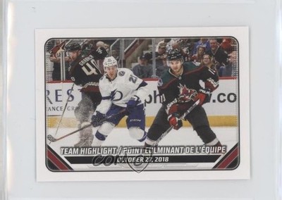 2019-20 Topps NHL Stickers NHL Team Highlights Arizona Coyotes #19 e6j