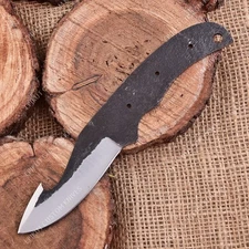 8'' 1095 High Carbon Steel Knife Blank Blade DIY Bushcraft Hunting Knife Making