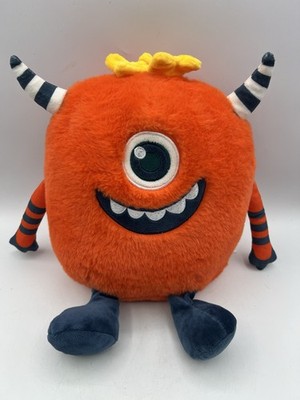 Boogie Bugs Orange Monster Plush Toy One Eye Stuffed Animal Soft Cute Kids