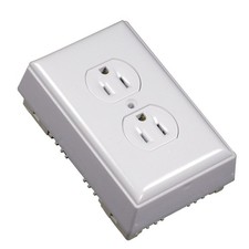 Legrand Receptacle Box, White Electrical Outlet For Raceway Use, White