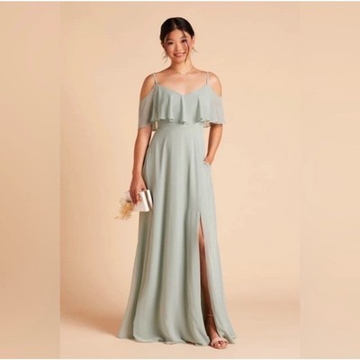 sage green bridesmaid dresses ebay NWT Birdy Grey Jane Bridesmaids dress sage green wedding bridal XL feminine