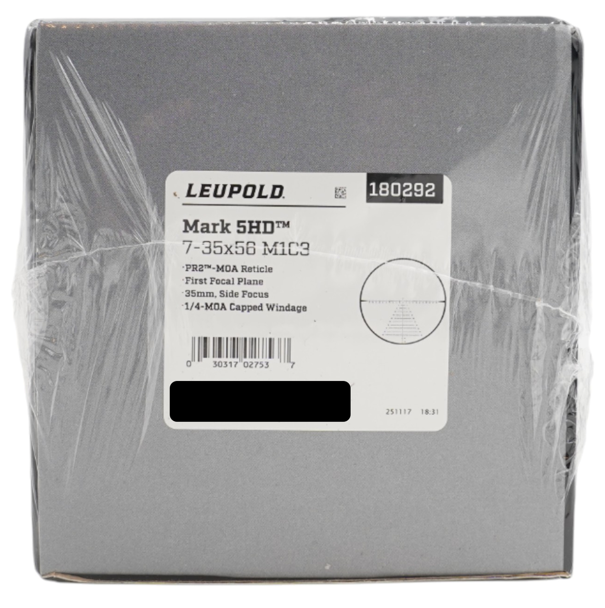 LEUPOLD Mark 5HD 7-35x56 35mm M1C3 FFP PR2-MOA Riflescope - 180292