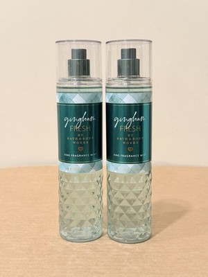 2 NEW Bath & Body Works Gingham Fresh Fine Fragrance Body Mist Spray 8 fl oz