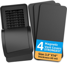 Magnetic Vent Covers 4 Pack for Complete Sealing of Residential Standard Floor