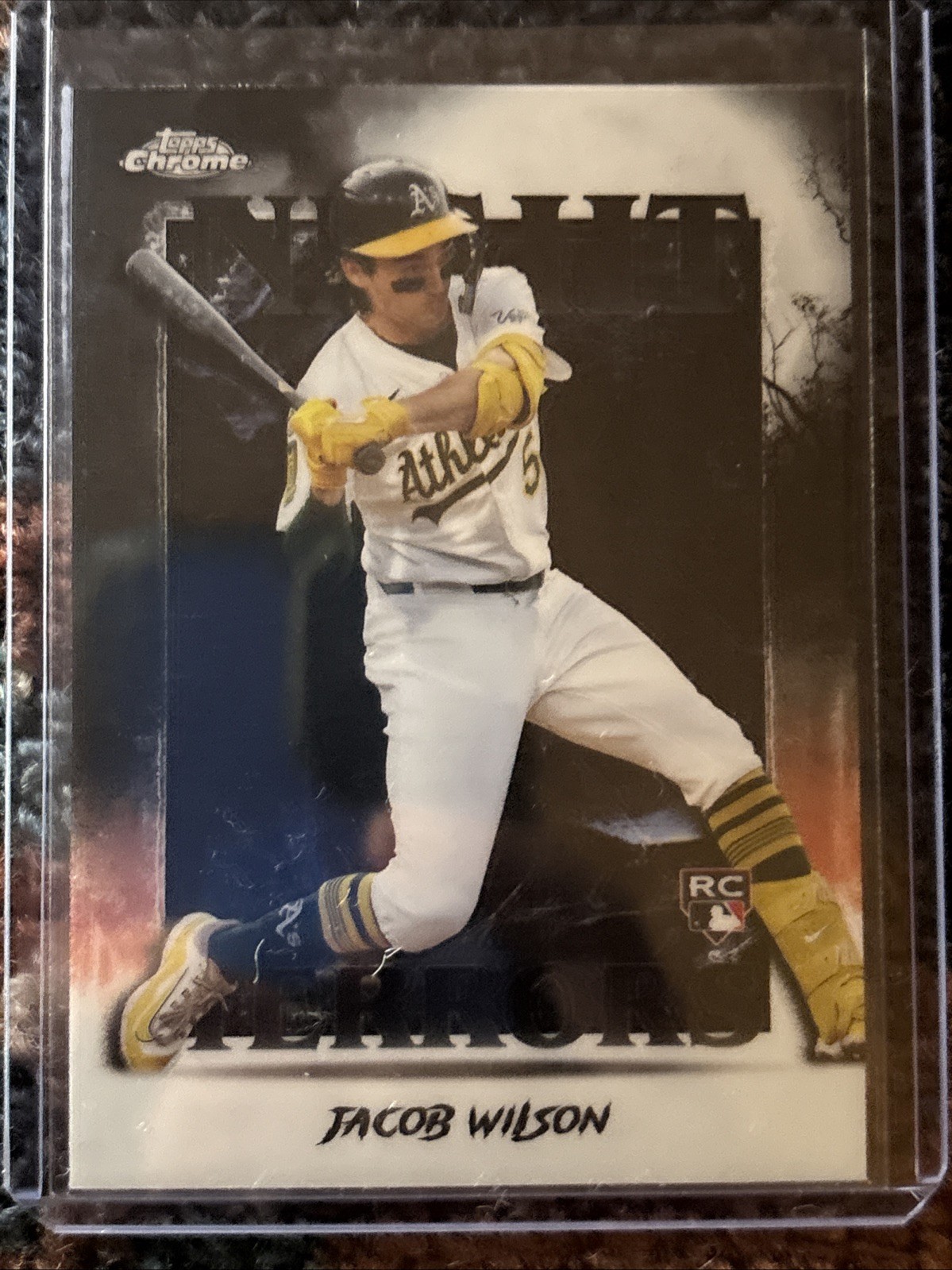 2025 Topps Chrome Update Jacob Wilson Night Terrors NT-11 A’s