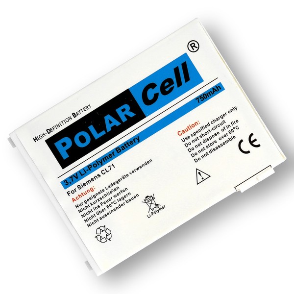 Polarcell Akku FüR Benq Siemens CL71 | EBA-140 | 750Mah Li-Polymer Batterie Accu-image