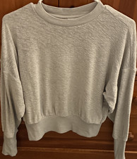 Old Navy Women's Gray Pullover Sweatshirt Crew Neck XS Long Sleeve Casual