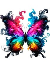 Beautiful Colorful Butterfly Sticker Decal Laptop Wall Mirror Cup Tumblr Locker