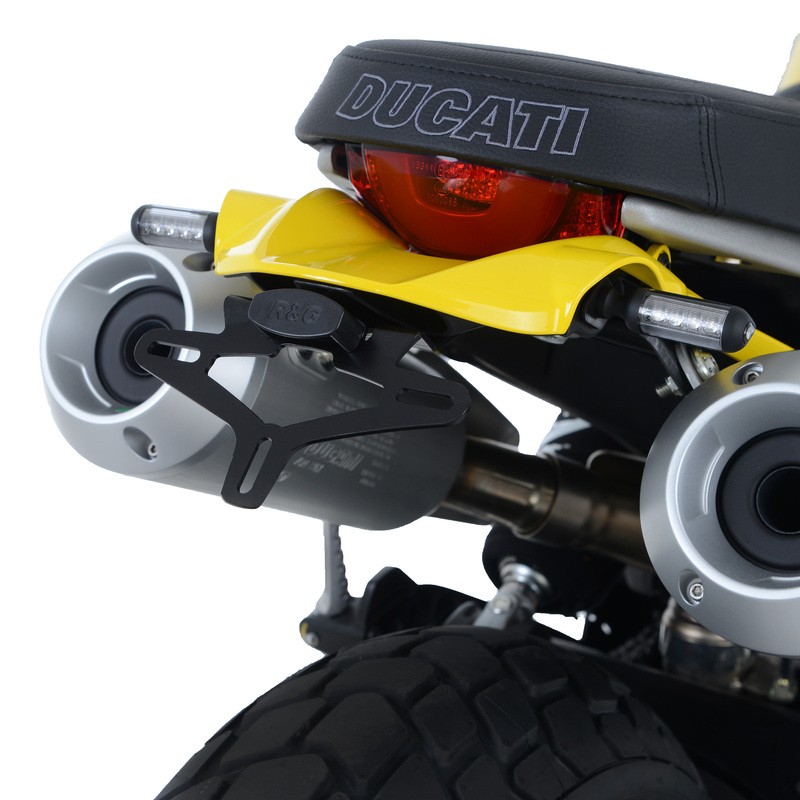 Support de plaque R&G Racing noir Ducati Scrambler 1100 moto custom
