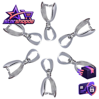 Schmuck VerschlüSse Metallklemmclip Silber 20Mm AnhäNger Verbinder 100 StüCk DIY