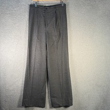 Vintage Ralph Lauren Purple Label Wool Dress Pants Gray Womens 10 Made USA