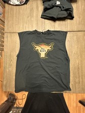 Vintage WWF The Rock Bull Logo Sleeveless T-Shirt