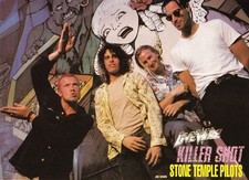 STONE TEMPLE PILOTS-1994 MINI-POSTER 8X11 MAGAZINE PINUP CLIPPING-SCOTT WEILAND
