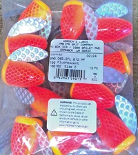 12 Yakima Bait Spin N Glo Egg Fluorescent Size 0 Salmon Steelhead Pike Musky