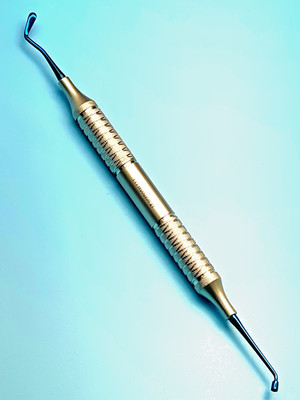 Set of 3 Dental Plastic Filling Instruments PFI WDS2T, Titanium Blue Coated Tips