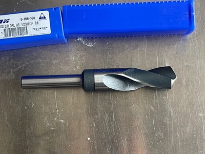 Toolmex 5-166-056 HSS TMX Reduced Shank Silver and Deming Drill with 1/2'' Shank