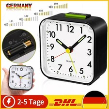 Leise Ohne Ticken Wecker Analog Seniorenwecke...