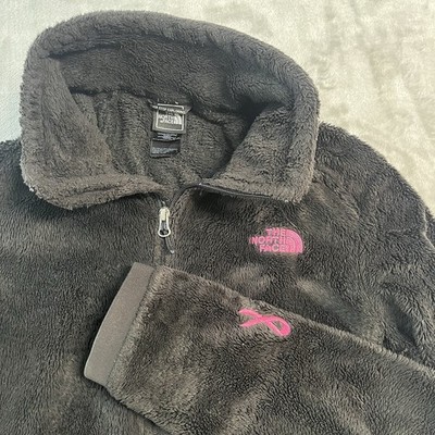 The North Face Women's Fleece Jacket Breast Cancer Full Zip Black Size Large