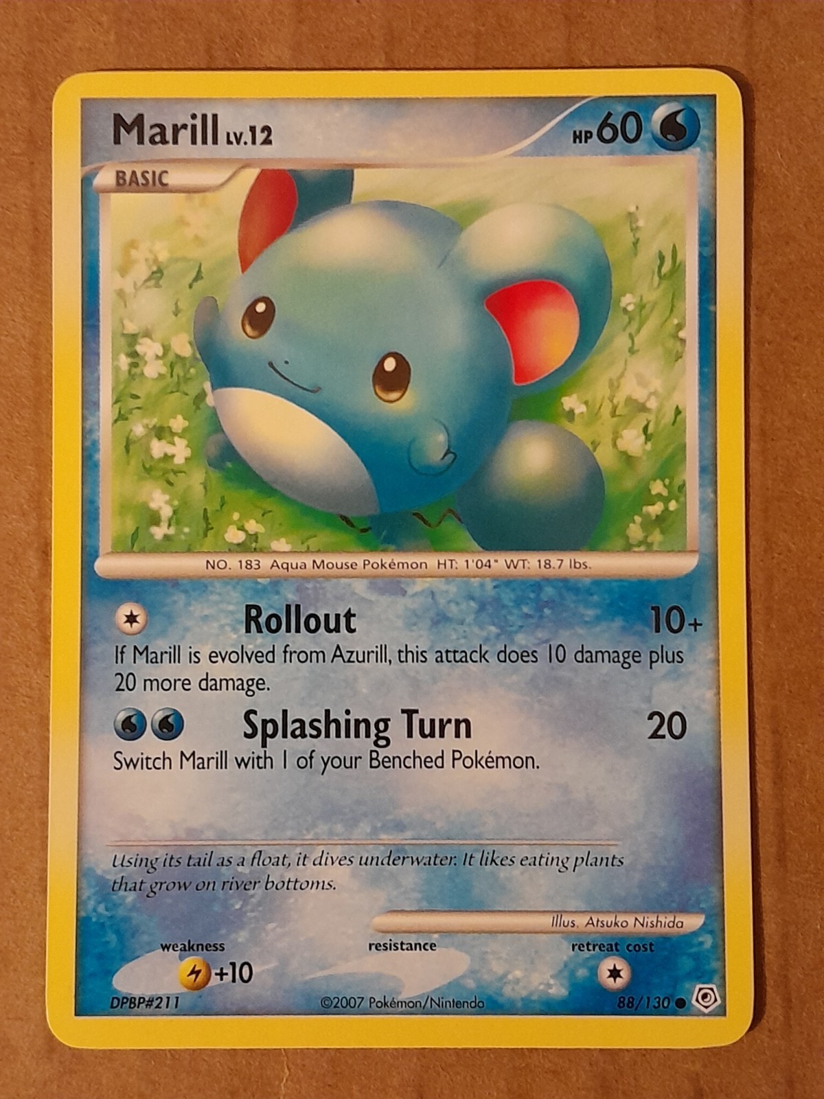 Pokemon Marill 88/130 Diamond & Pearl NM See Pictures