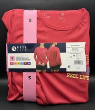 Reel Life JLX Beach Long Sleeve UV Fishing T-Shirt Women s S Pink Polyester