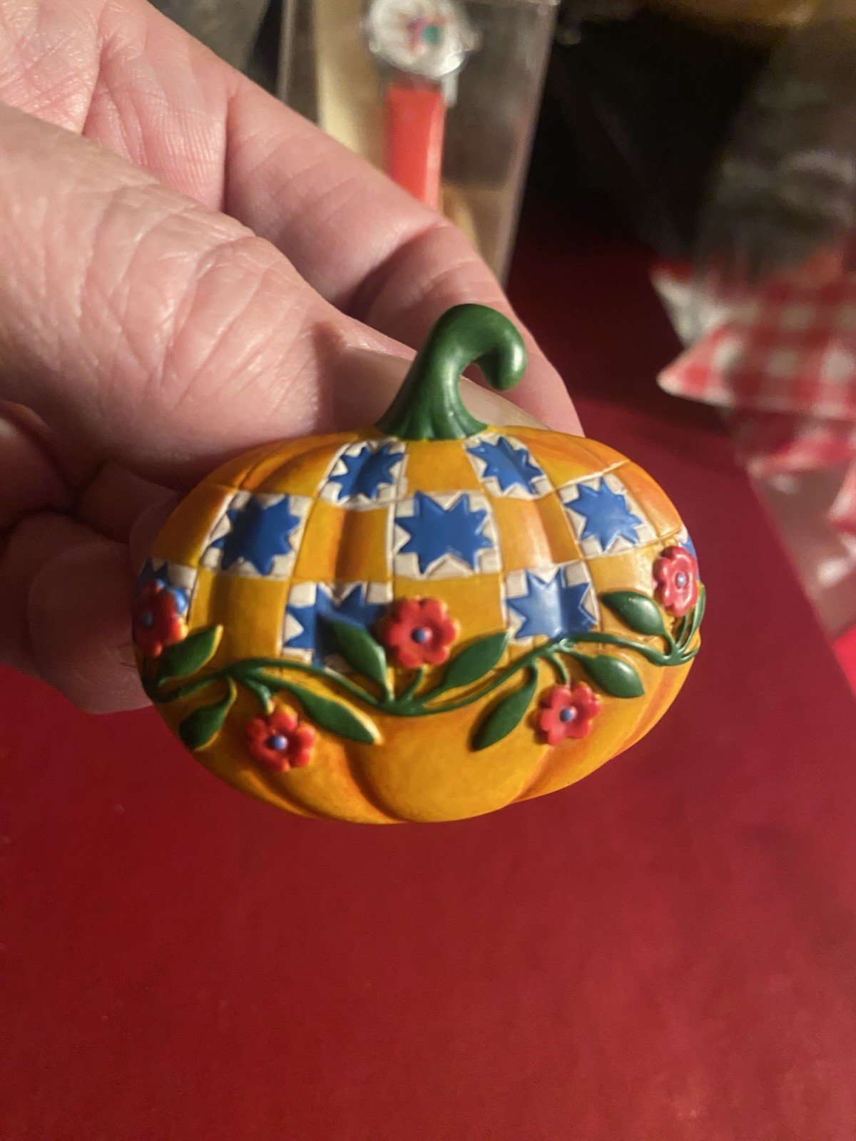 Pumpkin Brooch Patchwork Quilt Pattern Cottage co… - image 6