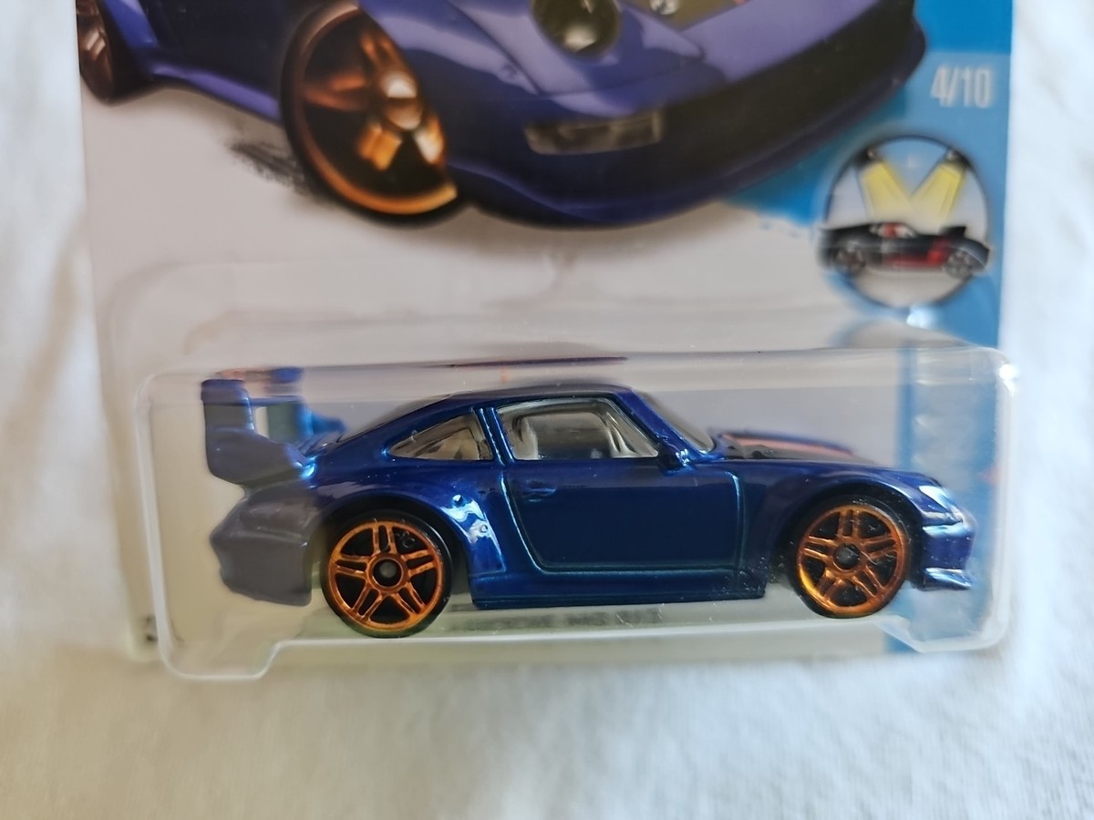 2016 Hot Wheels PORSCHE 993 GT2 Blue 114/250 LITTLE BEND Showroom