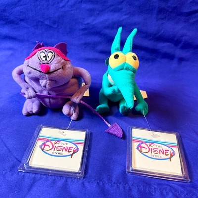 Disney Store Hercules PAIN & PANIC 5'' Bean Bag Plush Set - Vintage 1997 NWT