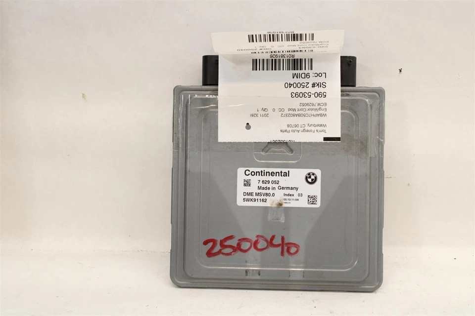 ORDENADOR ECM ECU BMW 128i 323i 328i Z4 10 11 12 13 7629052 1381926 Foto 2 de 4