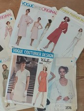 sewing patterns more Vogue top designers - Size 12 /Bust 34, 60s/70s-all used
