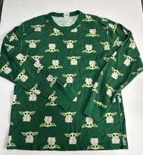 Hanna Andersson Star Wars Grogu Baby Yoda Pajama Top Only Adult Size L
